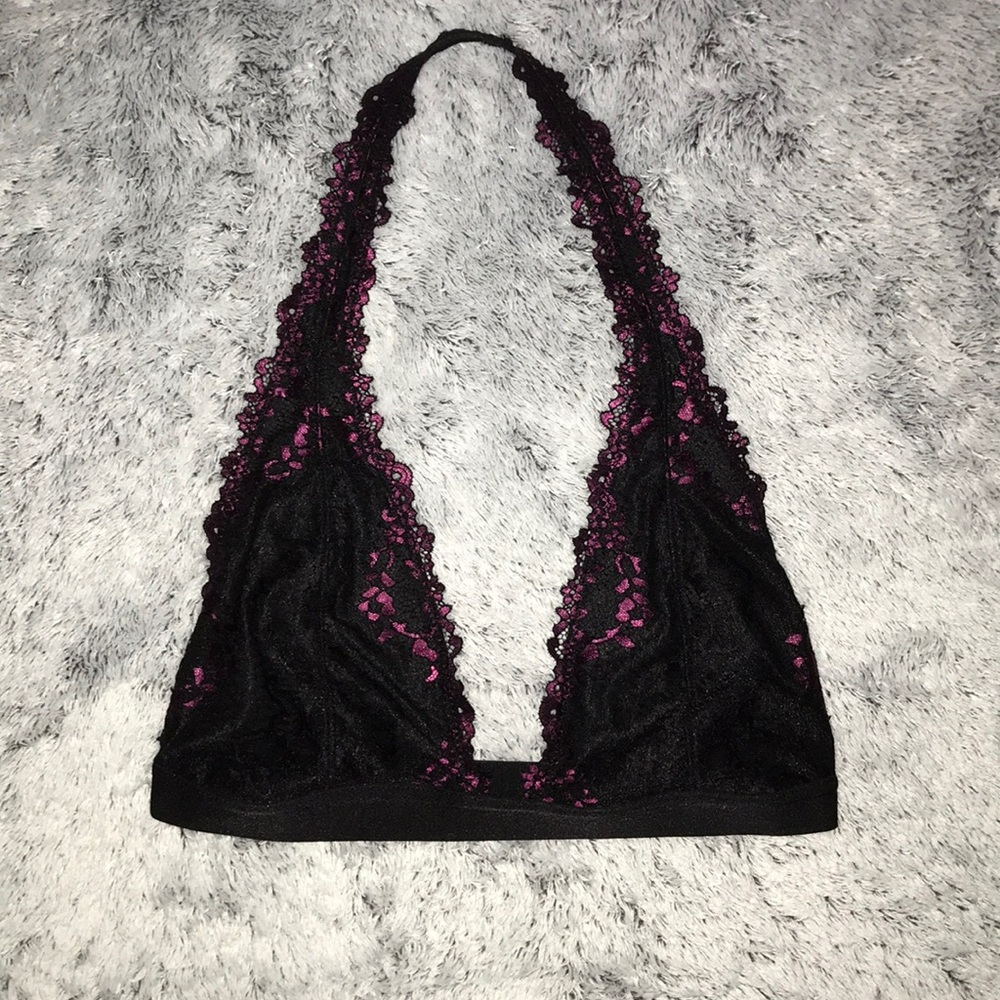 Free People Elle Lace Halter Bralette